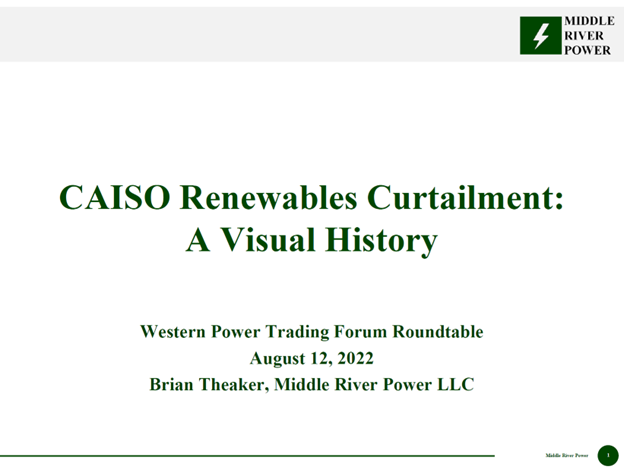CAISO Curtailment